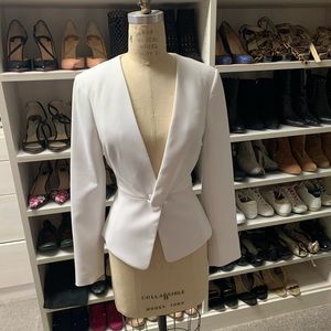 Bcbgmaxazri white jacket size medium